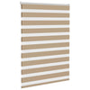 Vidaxl zebra blind 100x100 cm stofbreedte 95,9 cm polyester zandbruin