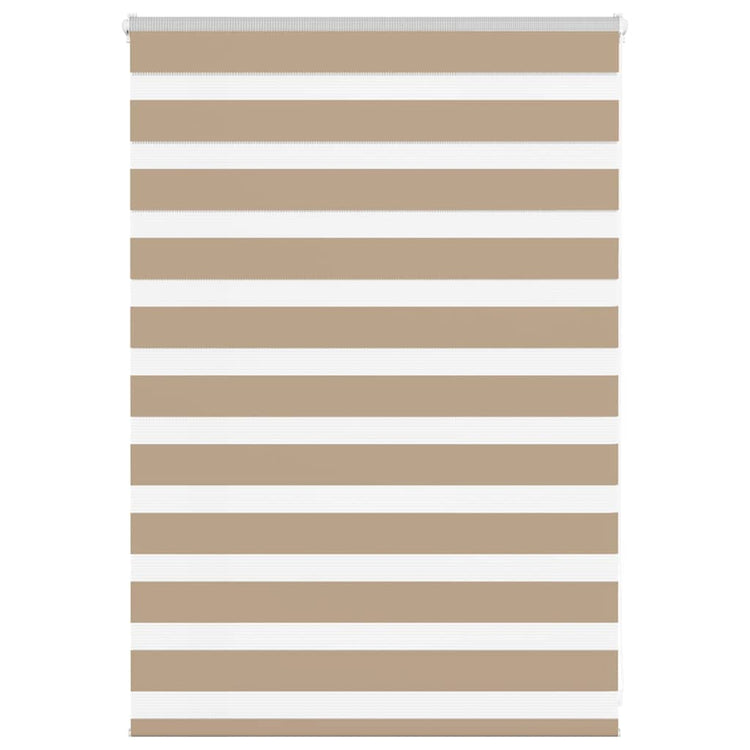 Vidaxl zebra blind 105x100 cm stofbreedte 100,9 cm polyester zandbruin