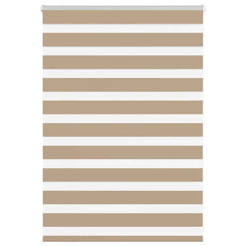 Vidaxl zebra blind 110x100 cm stofbreedte 105,9 cm polyester zandbruin