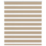 Vidaxl zebra blind 120x100 cm stofbreedte 115,9 cm polyester zandbruin - afbeelding 2