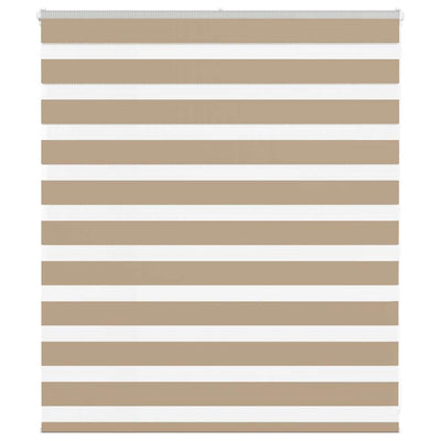 Vidaxl zebra blind 120x100 cm stofbreedte 115,9 cm polyester zandbruin