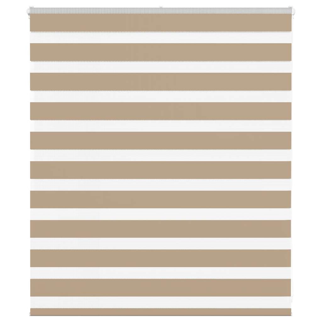 Vidaxl zebra blind 120x100 cm stofbreedte 115,9 cm polyester zandbruin