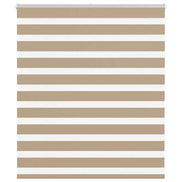 Vidaxl zebra blind 120x100 cm stofbreedte 115,9 cm polyester zandbruin
