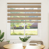 Vidaxl zebra blind 120x100 cm stofbreedte 115,9 cm polyester zandbruin - afbeelding 1