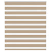 Vidaxl zebra blind 130x100 cm stofbreedte 125,9 cm polyester zandbruin