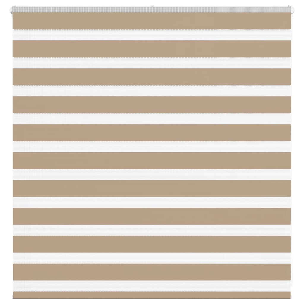 Vidaxl zebra blind 145x100 cm stofbreedte 140,9 cm polyester zandbruin
