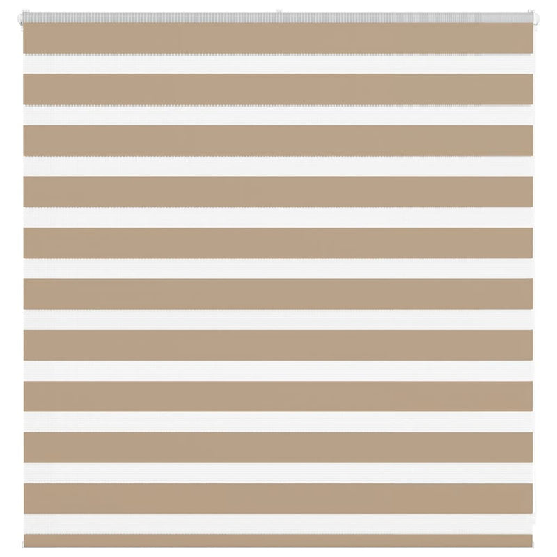 Vidaxl zebra blind 145x100 cm stofbreedte 140,9 cm polyester zandbruin