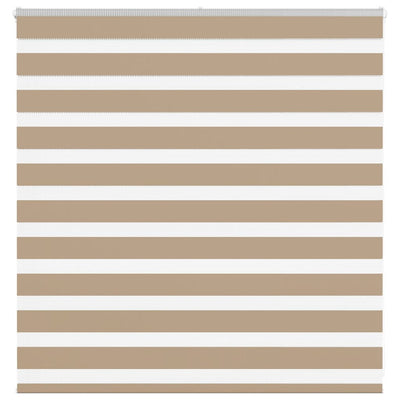Vidaxl zebra blind 150x100 cm stofbreedte 145,9 cm polyester zandbruin