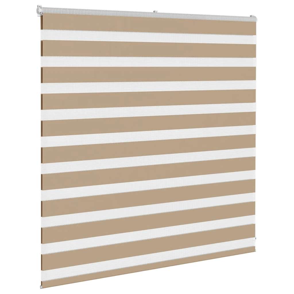 Vidaxl zebra blind 150x100 cm stofbreedte 145,9 cm polyester zandbruin