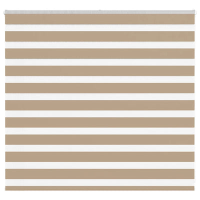 Vidaxl zebra blind 155x100 cm stofbreedte 150,9 cm polyester zandbruin