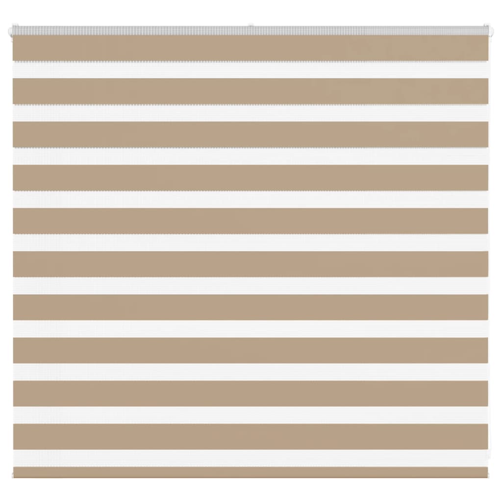 Vidaxl zebra blind 155x100 cm stofbreedte 150,9 cm polyester zandbruin