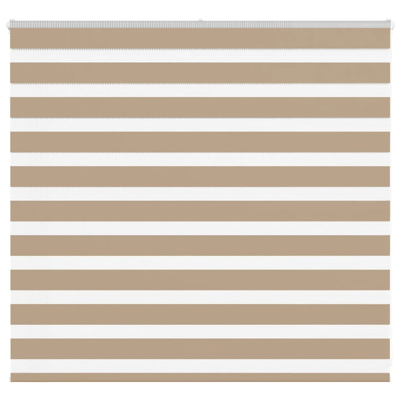 Vidaxl zebra blind 155x100 cm stofbreedte 150,9 cm polyester zandbruin