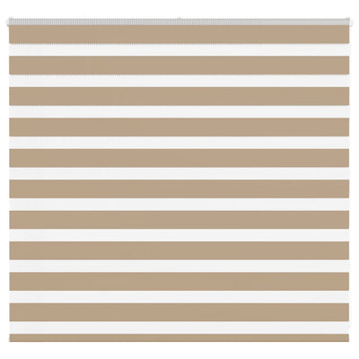 Vidaxl zebra blind 160x100 cm stofbreedte 155,9 cm polyester zandbruin