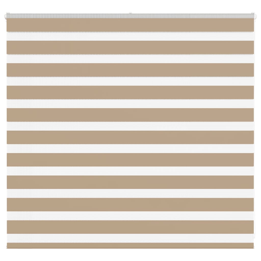 Vidaxl zebra blind 160x100 cm stofbreedte 155,9 cm polyester zandbruin