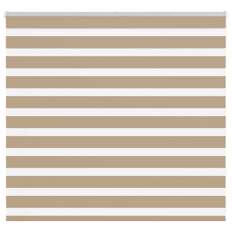Vidaxl zebra blind 160x100 cm stofbreedte 155,9 cm polyester zandbruin