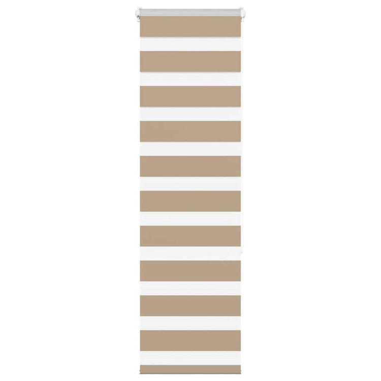 Vidaxl zebra blind 40x150 cm stofbreedte 35,9 cm polyester zandbruin