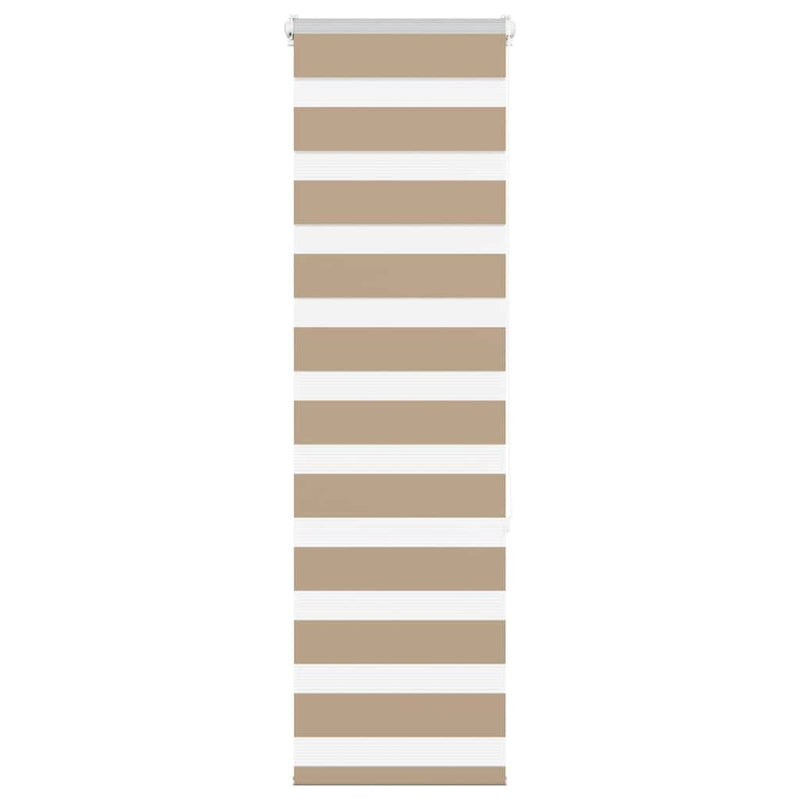 Vidaxl zebra blind 40x150 cm stofbreedte 35,9 cm polyester zandbruin