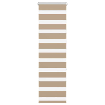Vidaxl zebra blind 50x150 cm stofbreedte 55,9 cm polyester zandbruin
