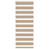 Vidaxl zebra blind 55x150 cm stofbreedte 50,9 cm polyester zandbruin