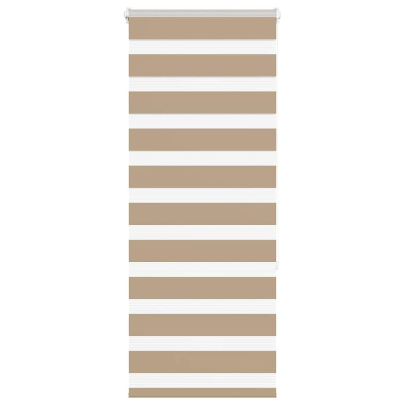 Vidaxl zebra blind 60x150 cm stofbreedte 55,9 cm polyester zandbruin