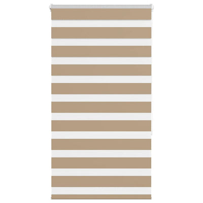 Vidaxl zebra blind 75x150 cm stofbreedte 70,9 cm polyester zandbruin