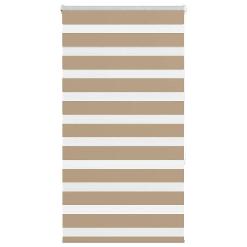 Vidaxl zebra blind 75x150 cm stofbreedte 70,9 cm polyester zandbruin