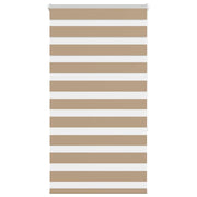 Vidaxl zebra blind 80x150 cm stofbreedte 75,9 cm polyester zandbruin - afbeelding 1