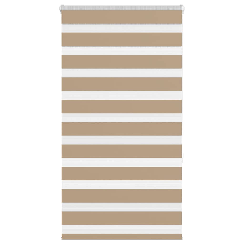 Vidaxl zebra blind 85x150 cm stofbreedte 80,9 cm polyester zandbruin