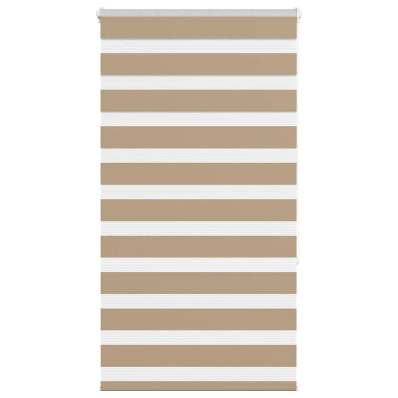 Vidaxl zebra blind 85x150 cm stofbreedte 80,9 cm polyester zandbruin