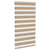 Vidaxl zebra blind 85x150 cm stofbreedte 80,9 cm polyester zandbruin