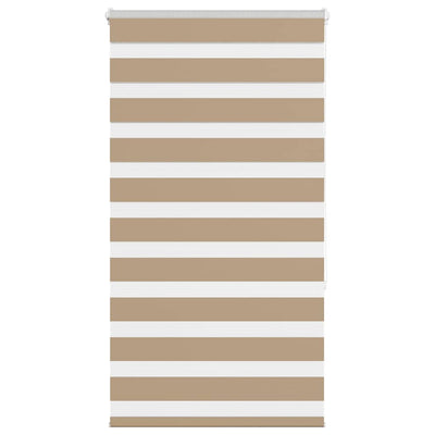 Vidaxl zebra blind 90x150 cm stofbreedte 85,9 cm polyester zandbruin