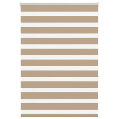 Vidaxl zebra blind 95x150 cm stofbreedte 90,9 cm polyester zandbruin