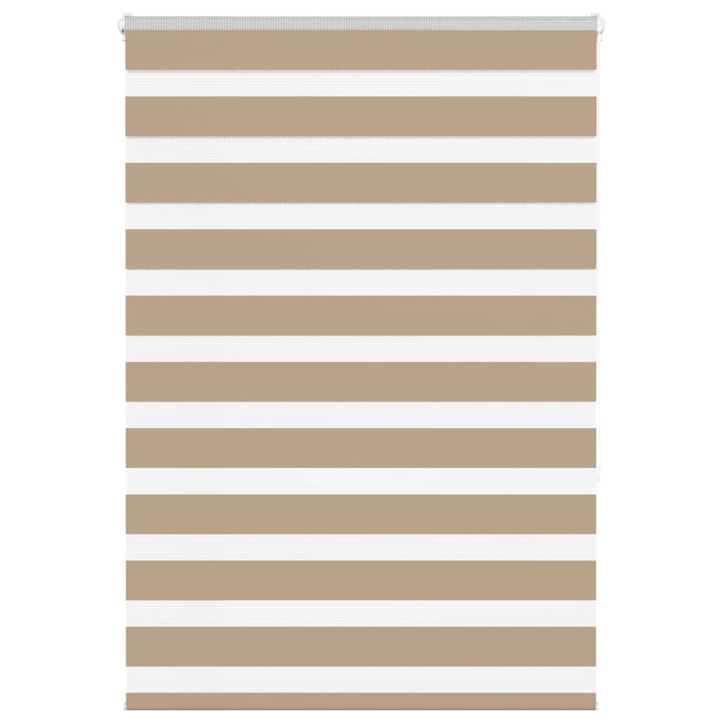 Vidaxl zebra blind 95x150 cm stofbreedte 90,9 cm polyester zandbruin
