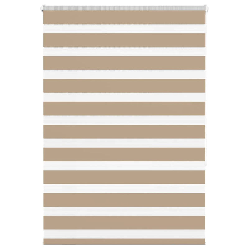Vidaxl zebra blind 95x150 cm stofbreedte 90,9 cm polyester zandbruin