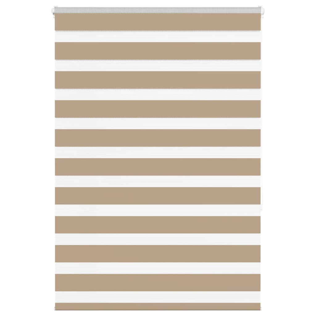 Vidaxl zebra blind 100x150 cm stofbreedte 95,9 cm polyester zandbruin