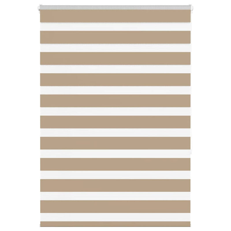 Vidaxl zebra blind 100x150 cm stofbreedte 95,9 cm polyester zandbruin