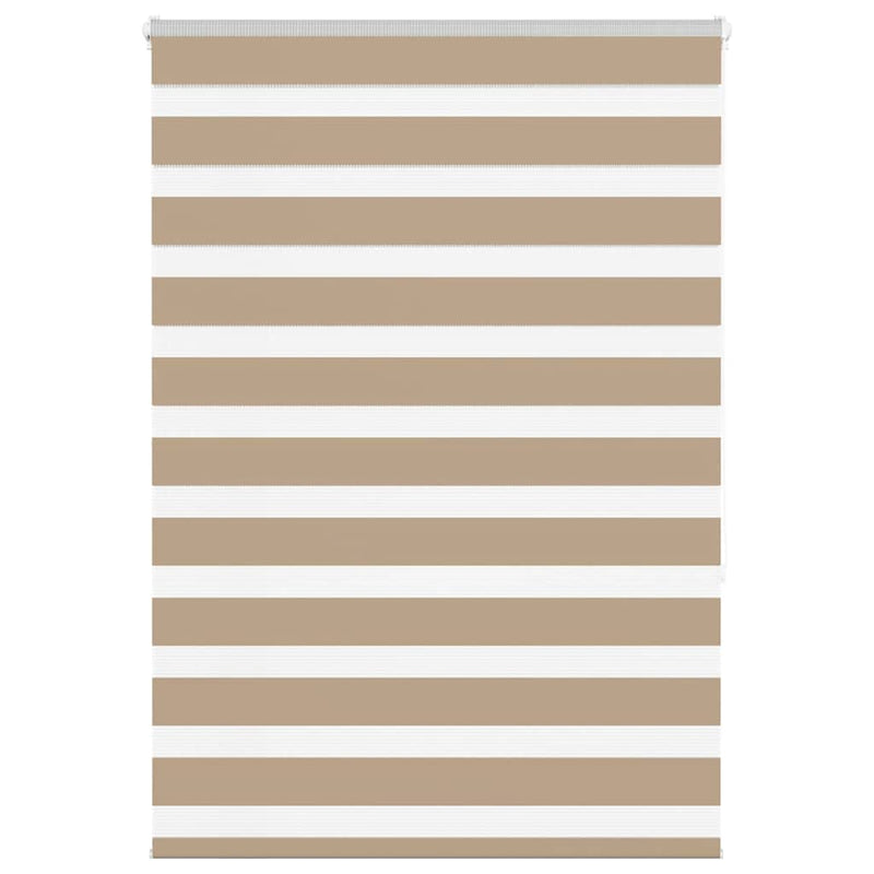 Vidaxl zebra blind 105x150 cm stofbreedte 100,9 cm polyester zandbruin