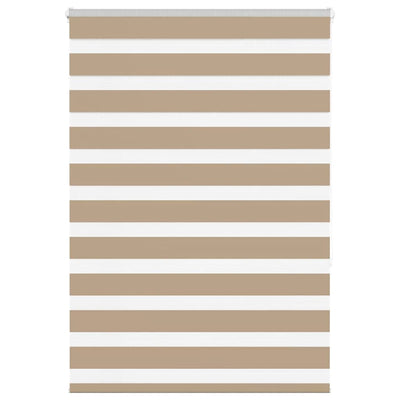 Vidaxl zebra blind 105x150 cm stofbreedte 100,9 cm polyester zandbruin