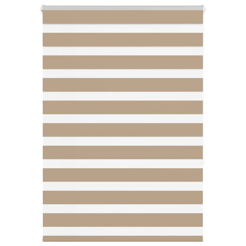 Vidaxl zebra blind 110x150 cm stofbreedte 105,9 cm polyester zandbruin