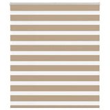 Vidaxl zebra blind 120x150 cm stofbreedte 115,9 cm polyester zandbruin - afbeelding 2