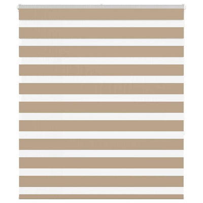 Vidaxl zebra blind 120x150 cm stofbreedte 115,9 cm polyester zandbruin