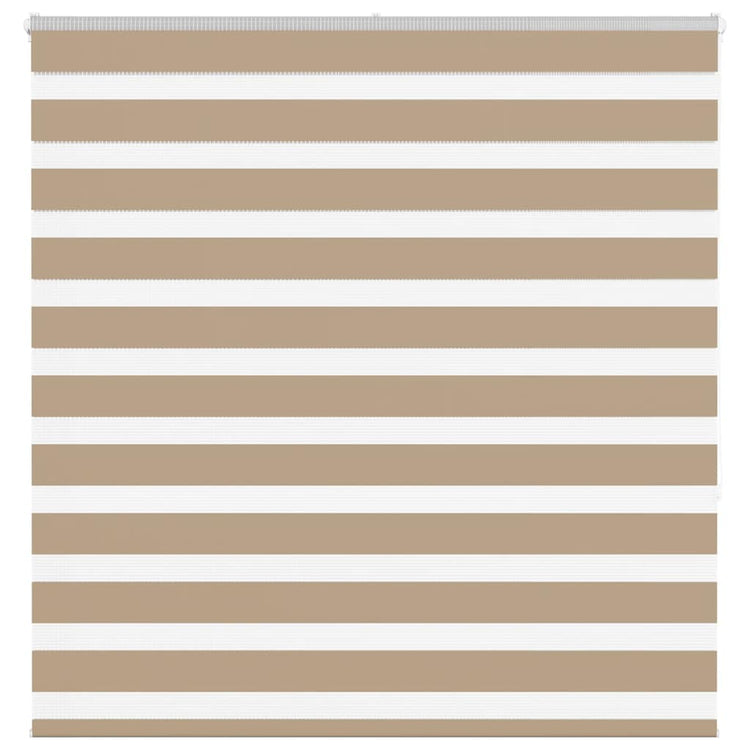 Vidaxl zebra blind 145x150 cm stofbreedte 140,9 cm polyester zandbruin