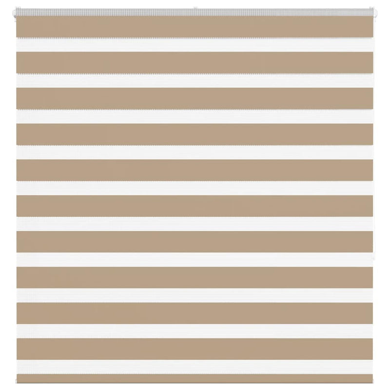 Vidaxl zebra blind 145x150 cm stofbreedte 140,9 cm polyester zandbruin