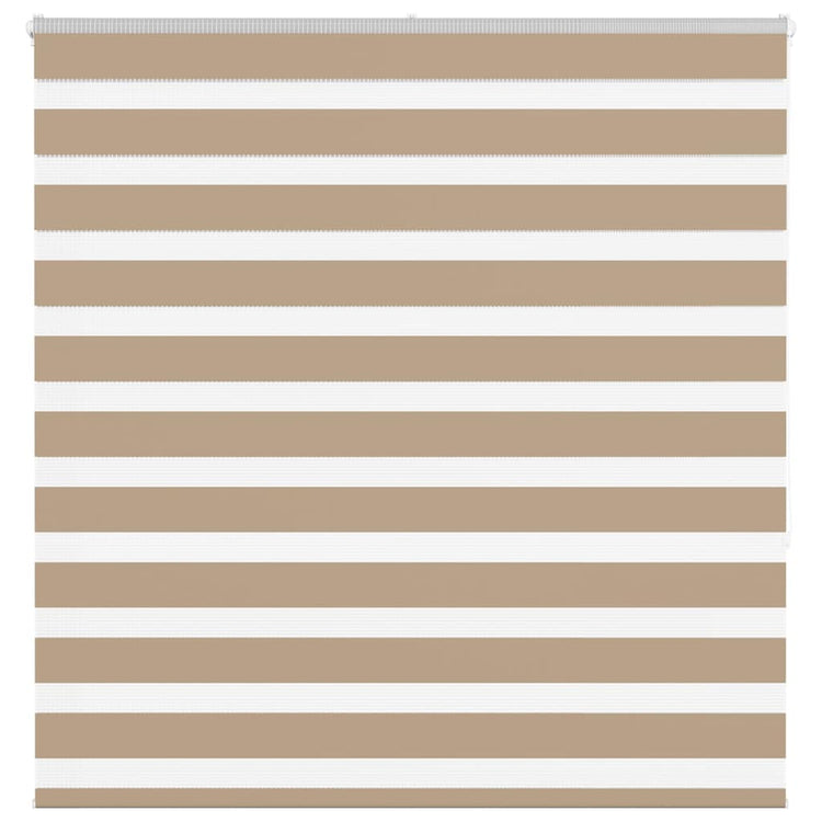 Vidaxl zebra blind 150x150 cm stofbreedte 145,9 cm polyester zandbruin