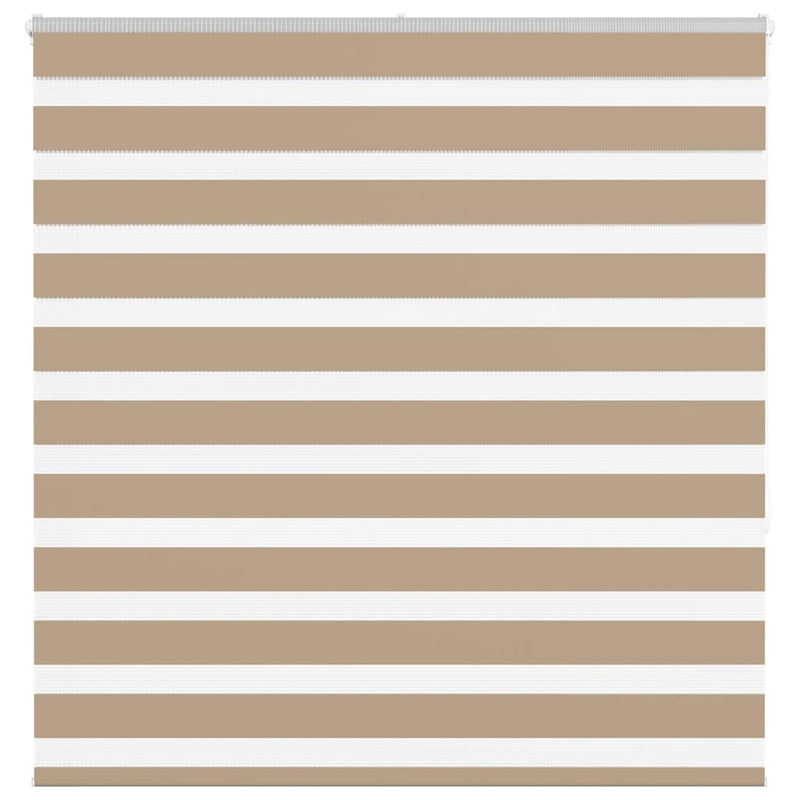 Vidaxl zebra blind 150x150 cm stofbreedte 145,9 cm polyester zandbruin
