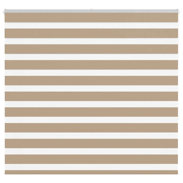 Vidaxl zebra blind 160x150 cm stofbreedte 155,9 cm polyester zandbruin