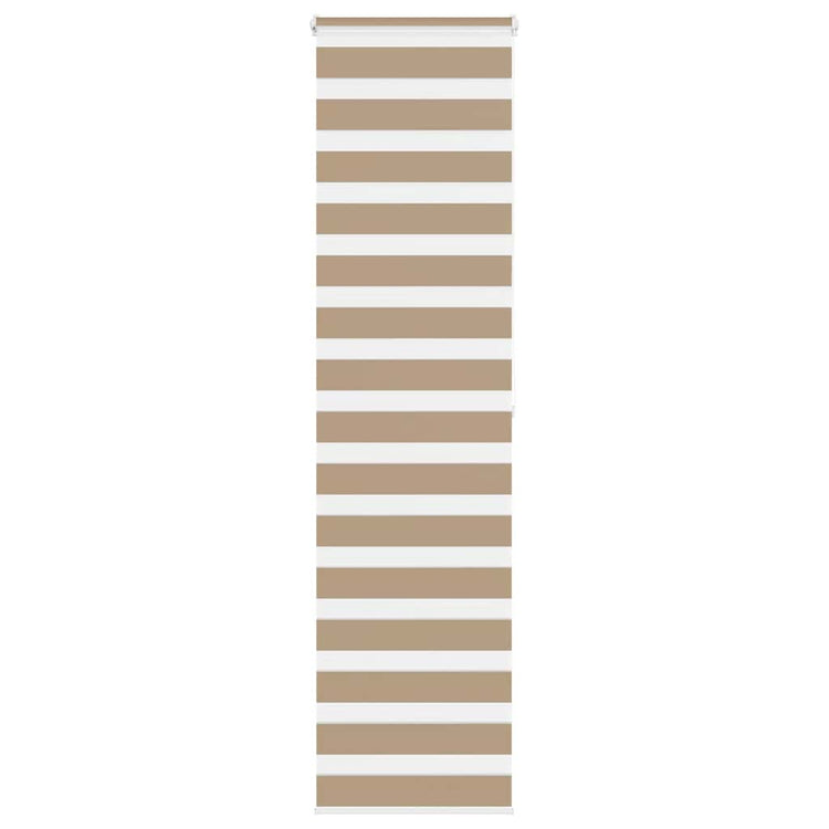 Vidaxl zebra blind 60x200 cm stofbreedte 55,9 cm polyester zandbruin