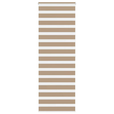 Vidaxl zebra blind 70x200 cm stofbreedte 65,9 cm polyester zandbruin