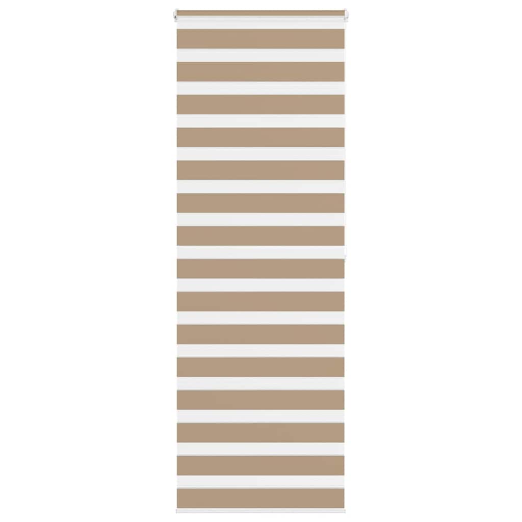 Vidaxl zebra blind 75x200 cm stofbreedte 70,9 cm polyester zandbruin