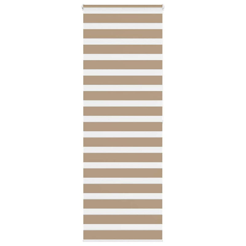 Vidaxl zebra blind 75x200 cm stofbreedte 70,9 cm polyester zandbruin
